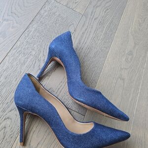 Chic Denim Blue Women's Heels